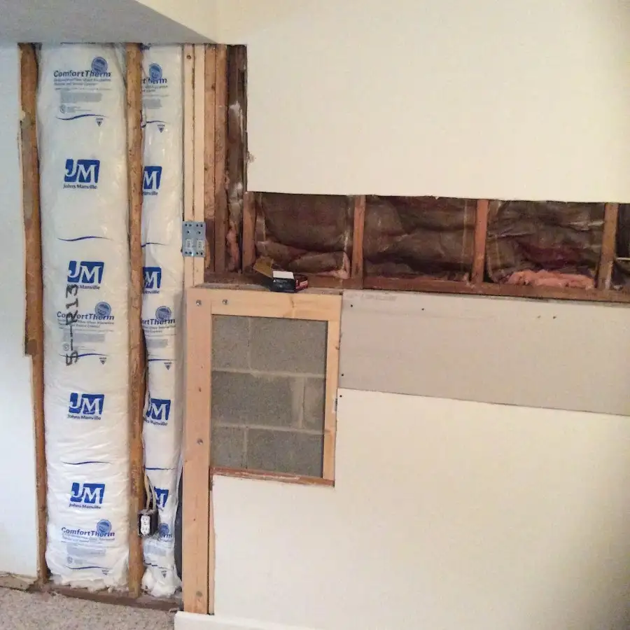 Wall insulation replacement during Odor Removal & Deodorization in Youngstown